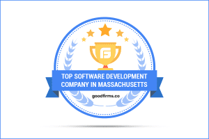 badge "TOP SOFTWARE DEVELOPMENT COMPANY IN MASSACHUSETTS" from goodfirms