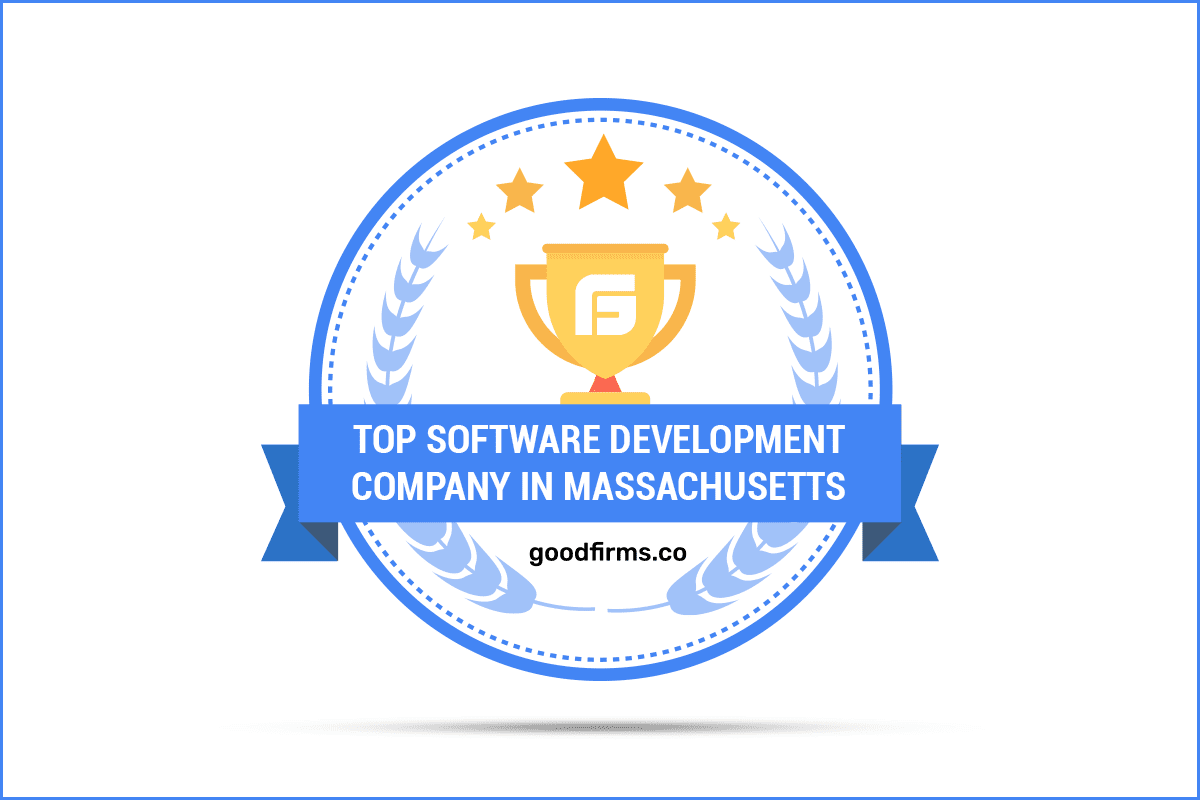 badge "TOP SOFTWARE DEVELOPMENT COMPANY IN MASSACHUSETTS" from goodfirms