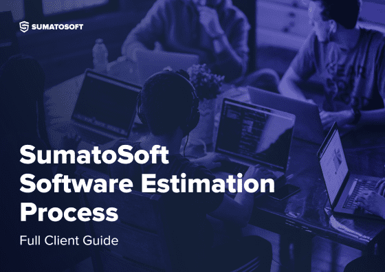 sumatosoft software estimation banner with velvet banner