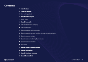 Estimation contents