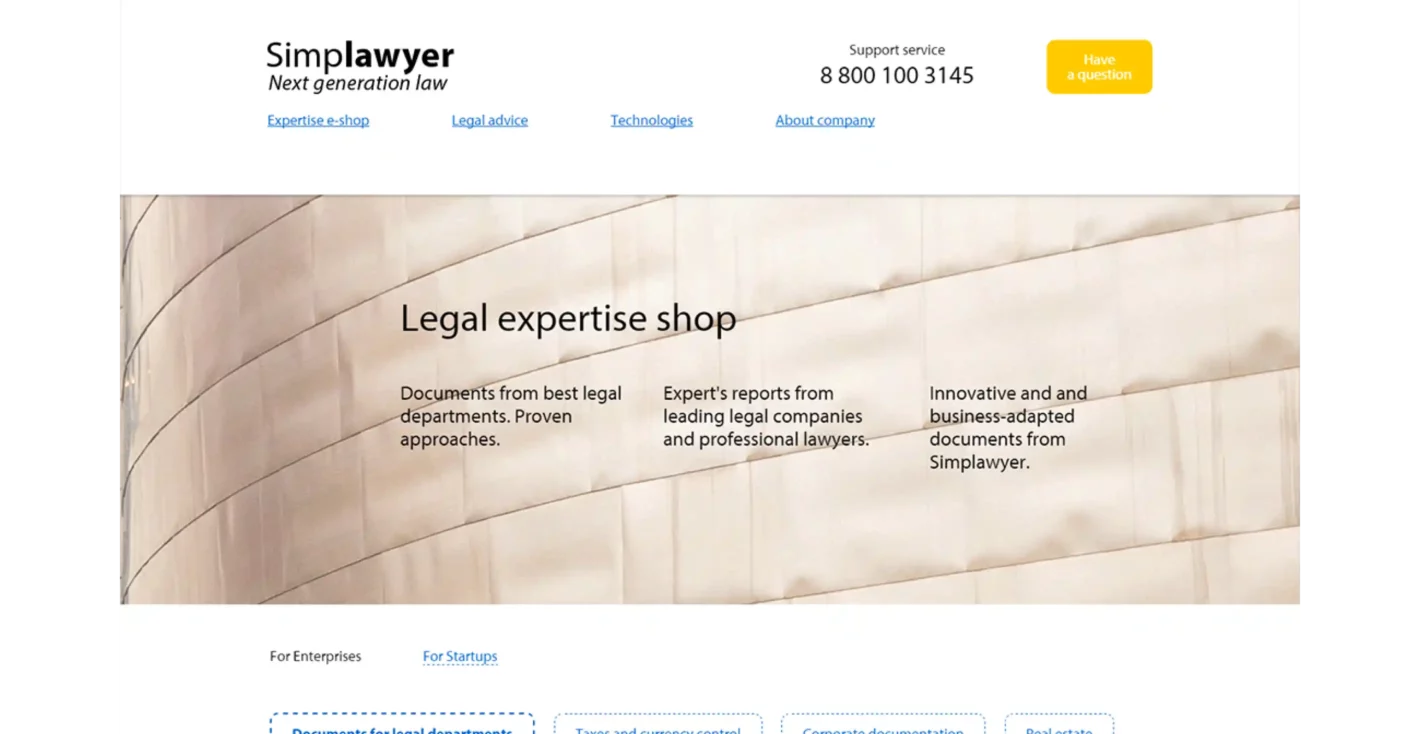 Lawyer website