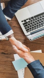 two man shaking hands image